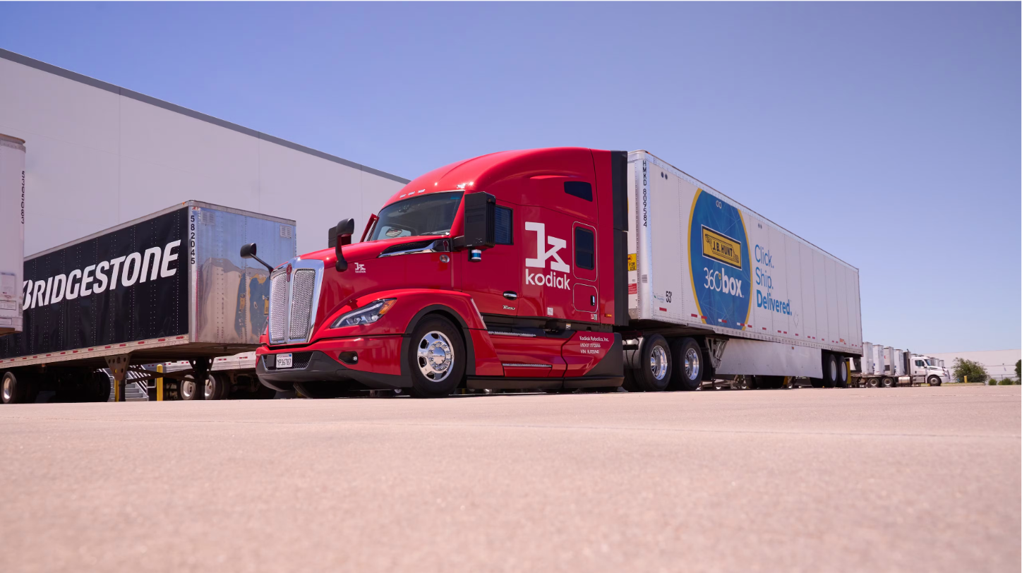 JB Hunt, Bridgestone and Kodiak Robotics surpass 50,000 autonomous long
